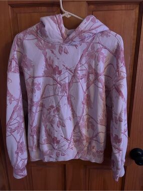 Abercrombie & Fitch Pink Botanical Print Hoodie